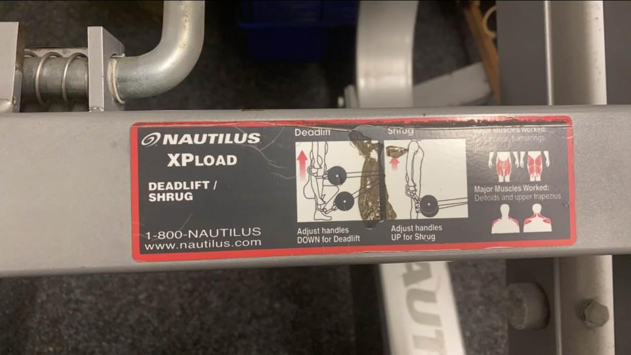 Nautilus Xpload Dead lift / Shrug / Back Row - Image 2